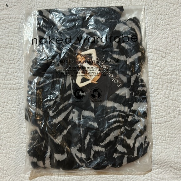 Naked Wardrobe Cut Out Zebra Print Too/cover up. NWT. XS - Picture 4 of 7
